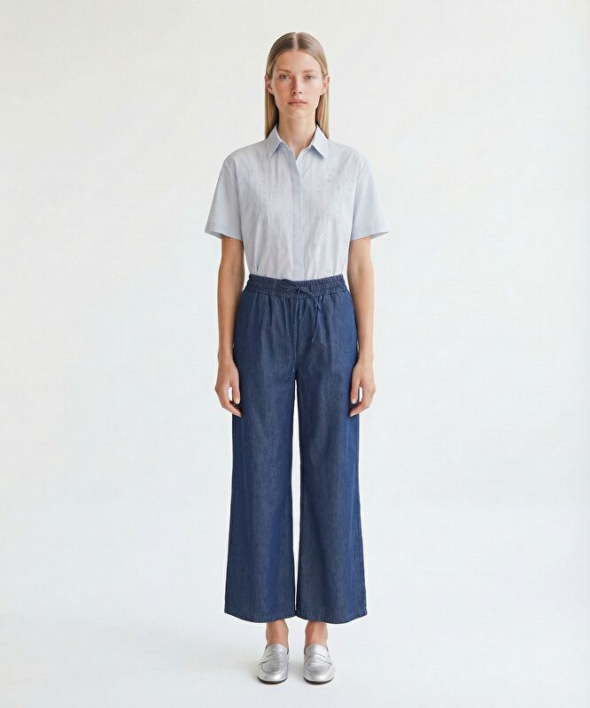 Geniş Yüksek Bel Pantolon