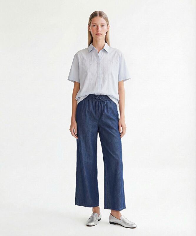 Geniş Yüksek Bel Pantolon