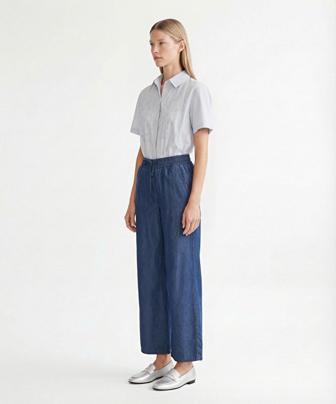 Geniş Yüksek Bel Pantolon