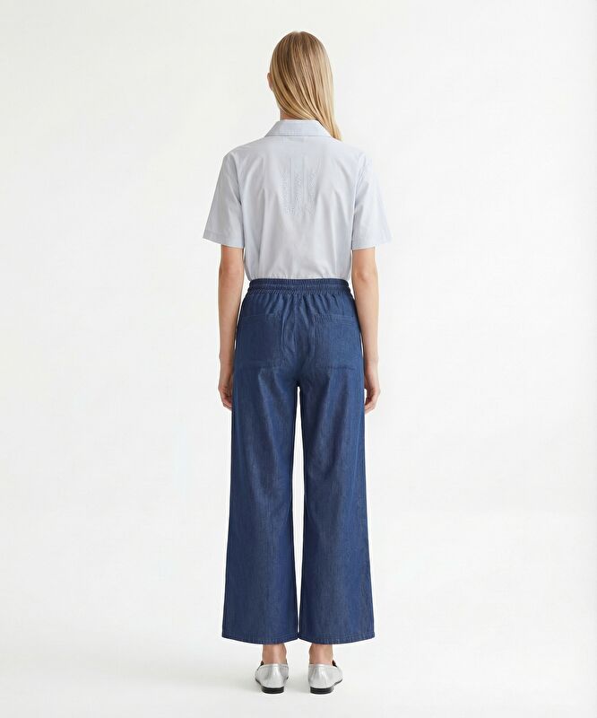 Geniş Yüksek Bel Pantolon