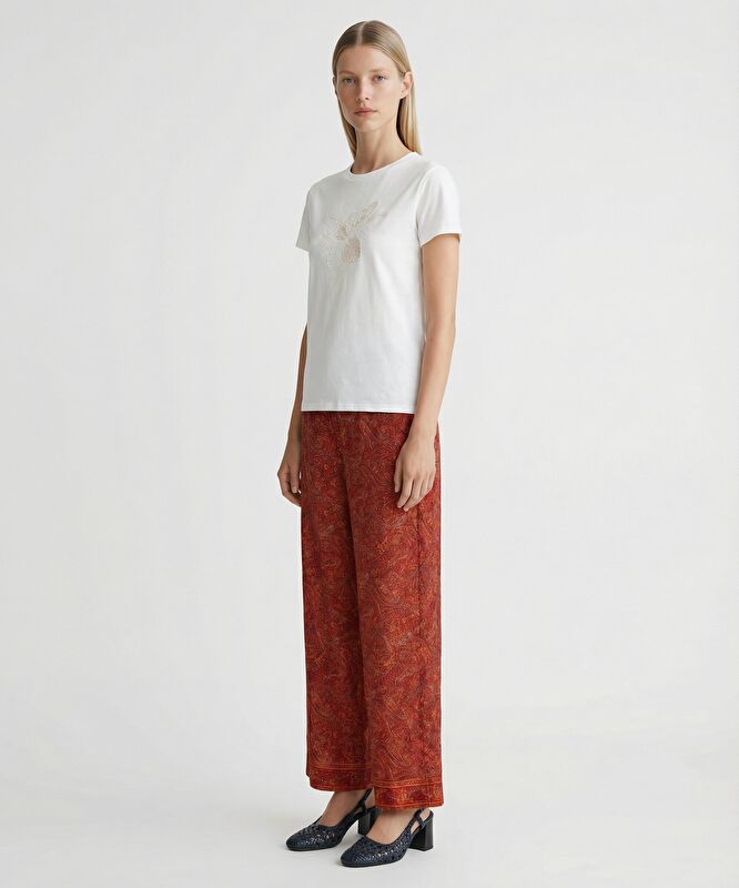 Wide Leg Düşük Bel Pantolon