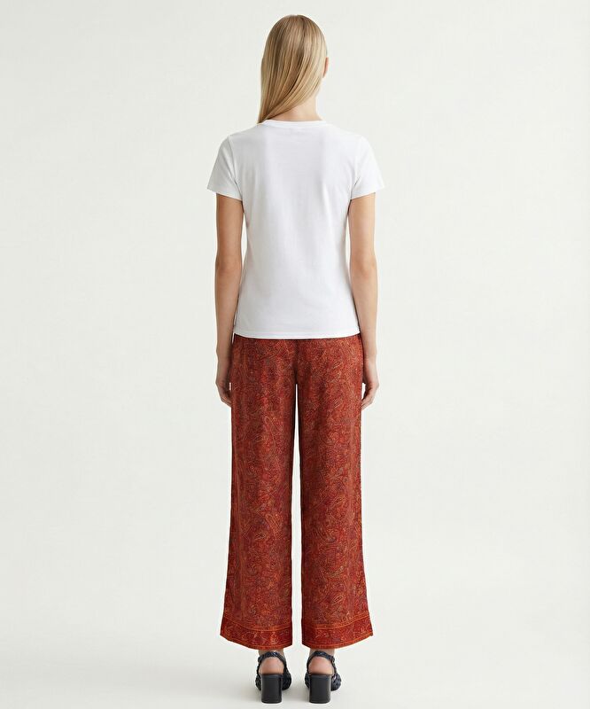 Wide Leg Düşük Bel Pantolon