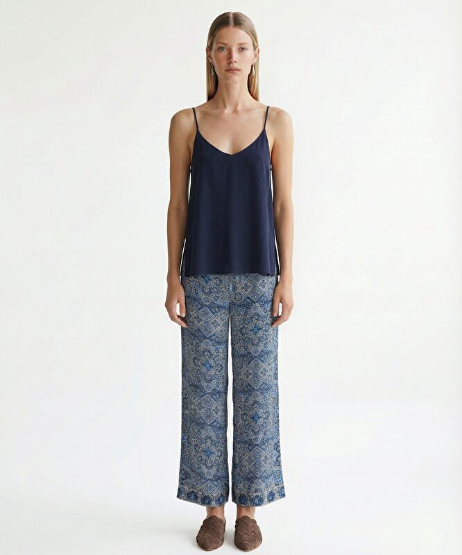 Wide Leg Düşük Bel Pantolon