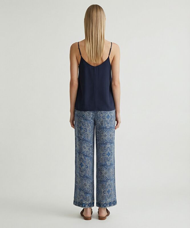 Wide Leg Düşük Bel Pantolon