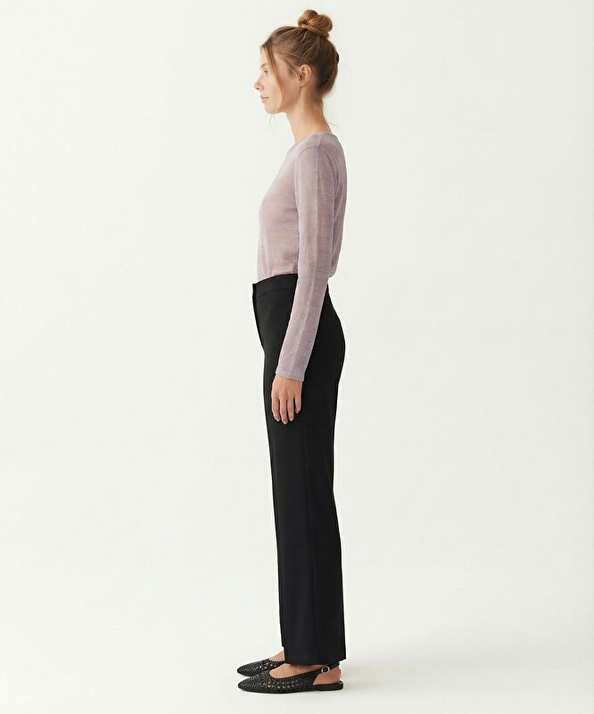 Düz Yüksek Bel Pantolon