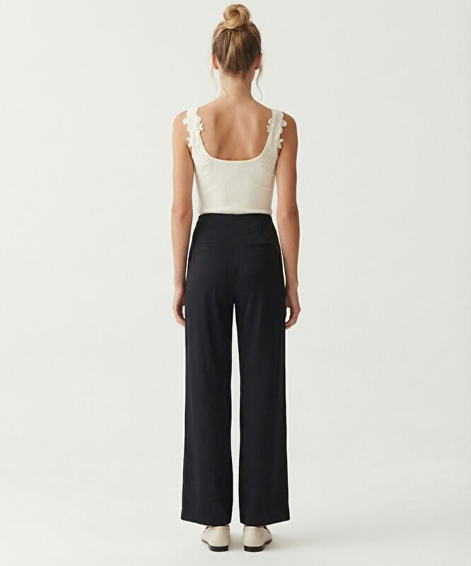 Geniş Yüksek Bel Pantolon