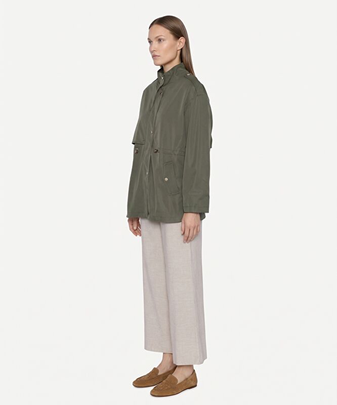 Regular Dik Yaka Uzun Kol Pardösü