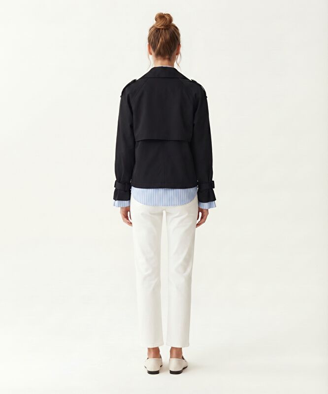 Regular Ceket Yaka Uzun Kol Pardösü