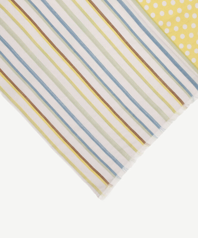 Çizgili Ve Puantiyeli Şal