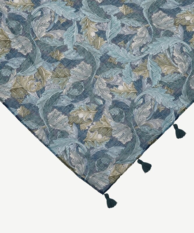 Püskül Detaylı Desenli Şal