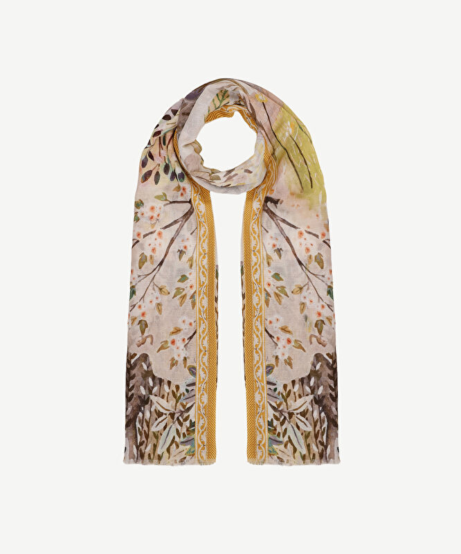 Çiçek Desenli Şal