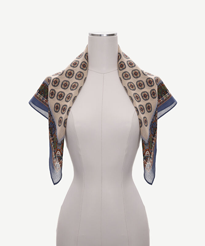 Geometrik Desenli Fular