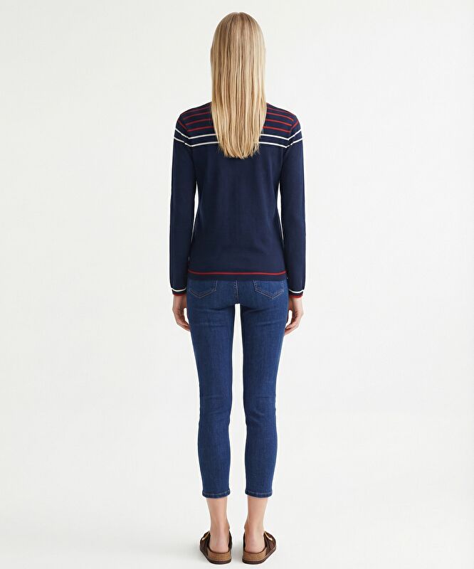 Regular Bisiklet Yaka Uzun Kol Hırka