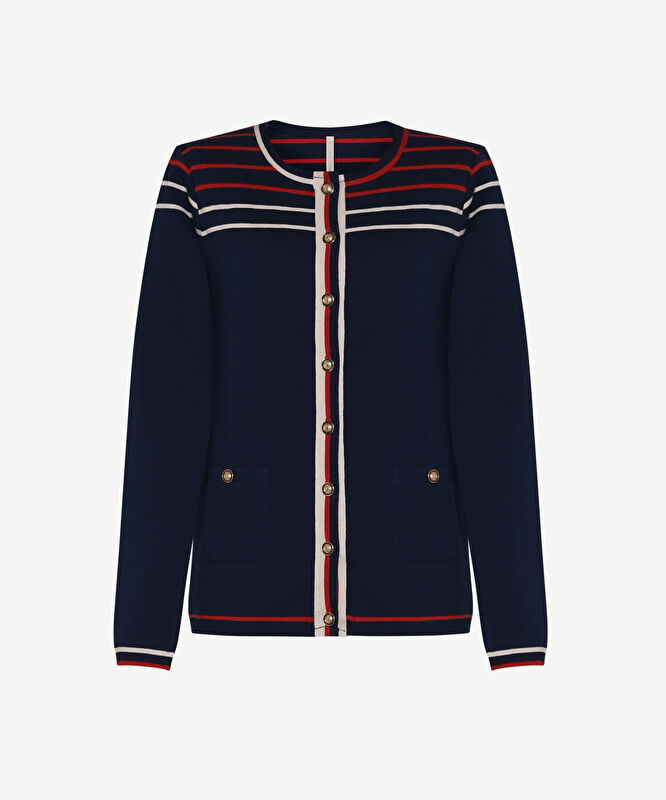 Regular Bisiklet Yaka Uzun Kol Hırka