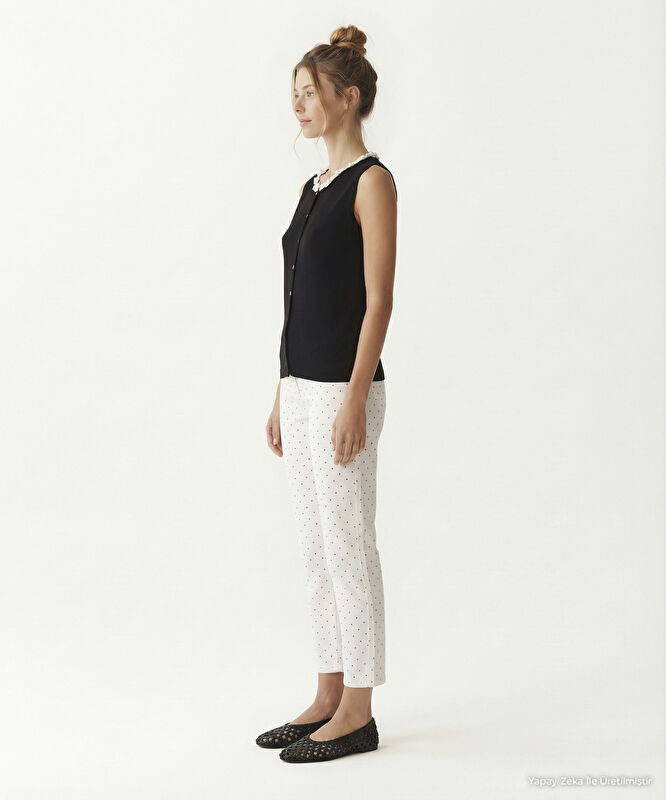 Regular Bisiklet Yaka Kolsuz Kazak