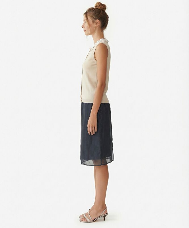 Regular Bisiklet Yaka Kolsuz Kazak