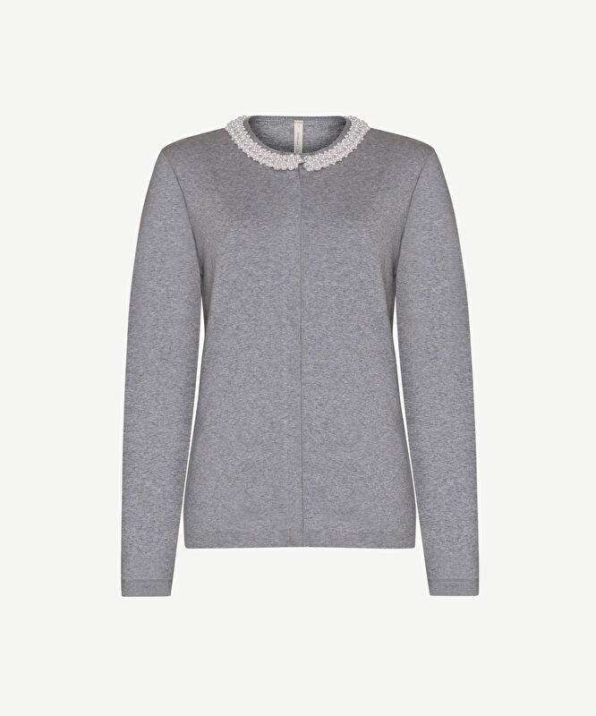 Regular Bisiklet Yaka Uzun Kol Hırka