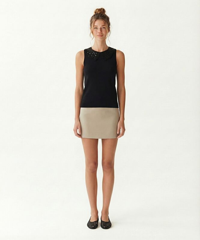 Regular Bebe Yaka Kolsuz Kazak