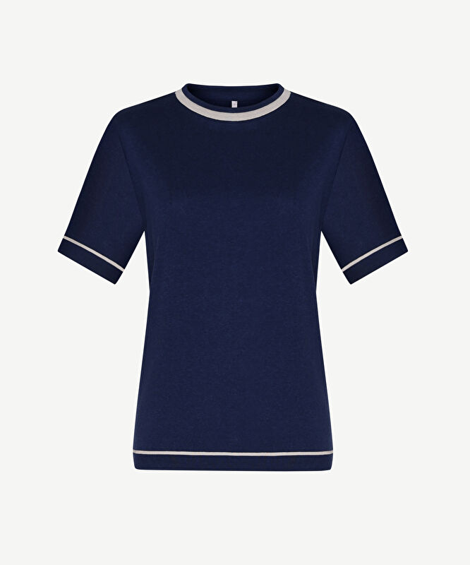 Regular Bisiklet Yaka Kısa Kol Kazak