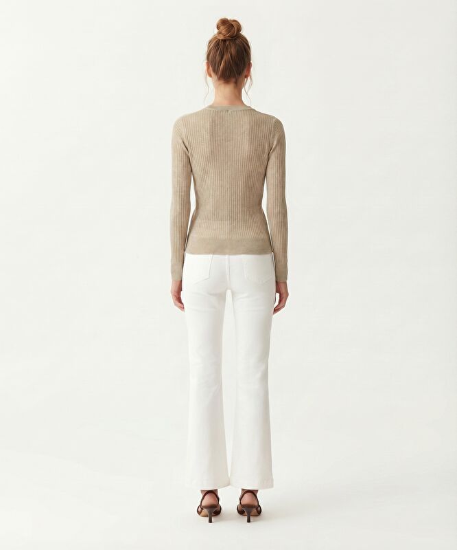 Regular Bisiklet Yaka Uzun Kol Kazak