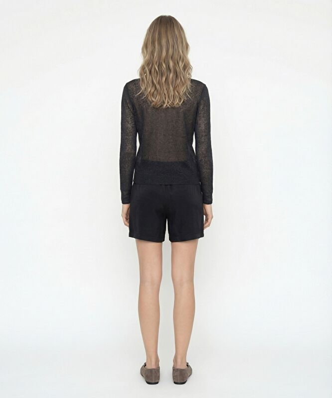 Regular Bisiklet Yaka Uzun Kol Hırka