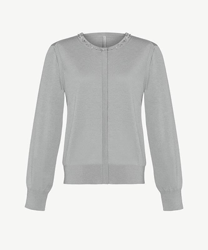 Regular Bisiklet Yaka Uzun Kol Hırka