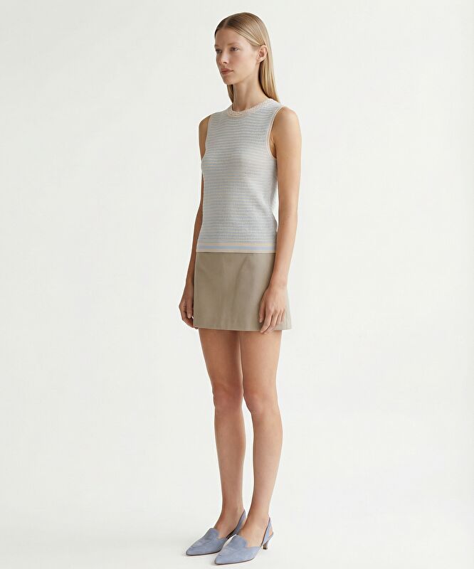 Regular Bisiklet Yaka Kolsuz Kazak