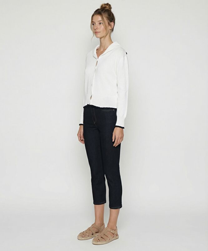 Regular Bisiklet Yaka Uzun Kol Hırka