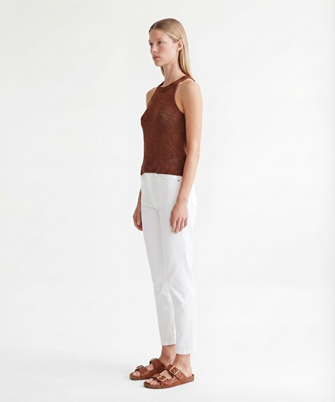 Regular Halter Yaka Kolsuz Kazak
