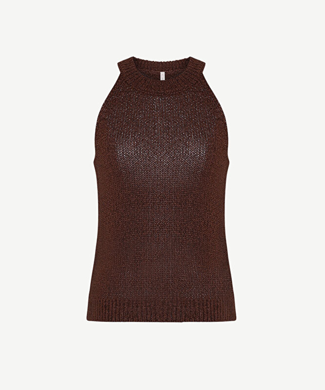 Regular Halter Yaka Kolsuz Kazak