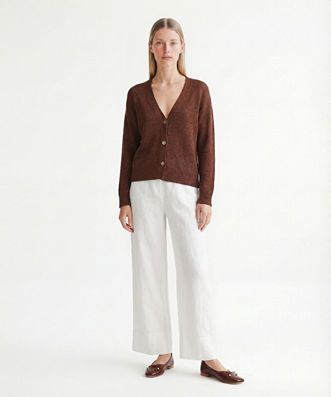 Regular V Yaka Uzun Kol Hırka