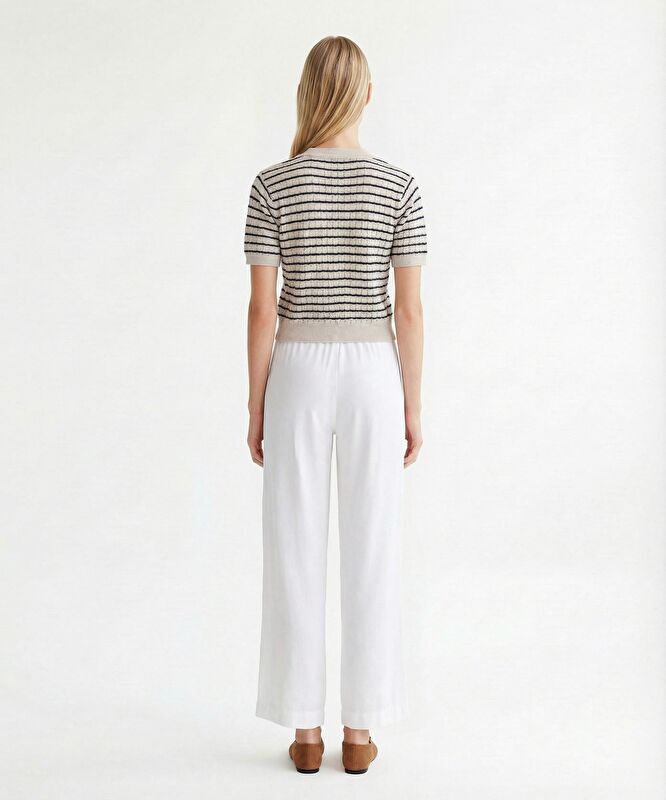 Regular Yakasız Yaka Kısa Kol Hırka