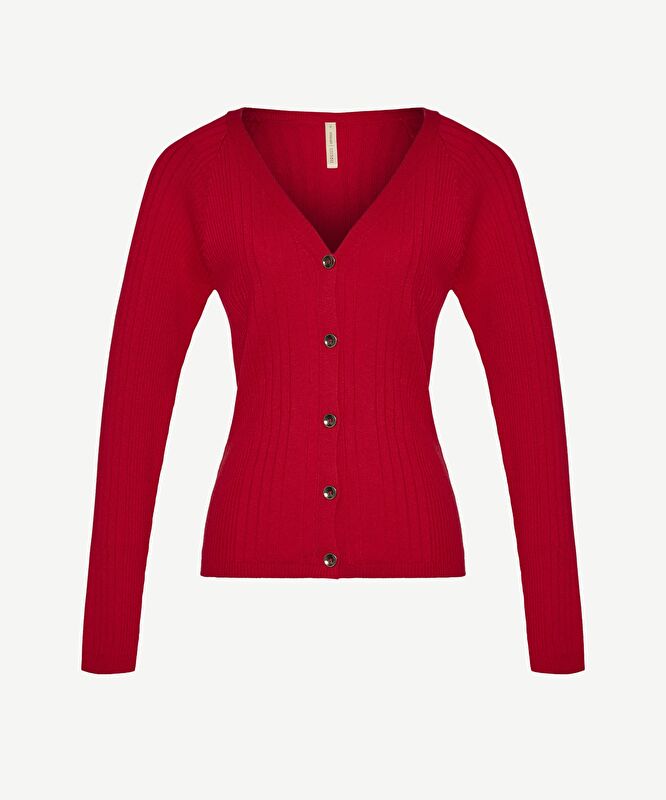 Regular V Yaka 3/4 Kol Hırka