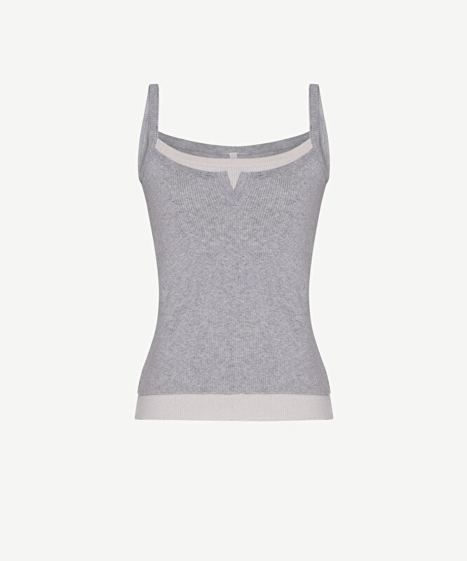 Regular Kare Yaka Kolsuz Kazak