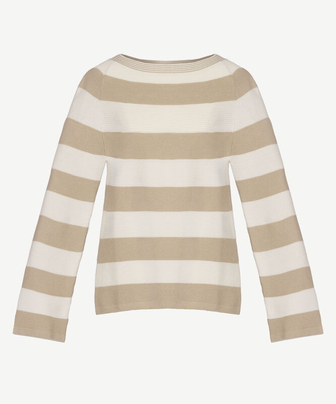 Regular Kayık Yaka 3/4 Kol Kazak