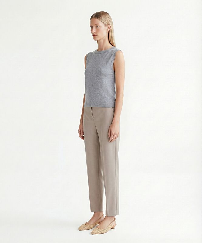 Regular Kayık Yaka Düşük Omuz Kol Kazak