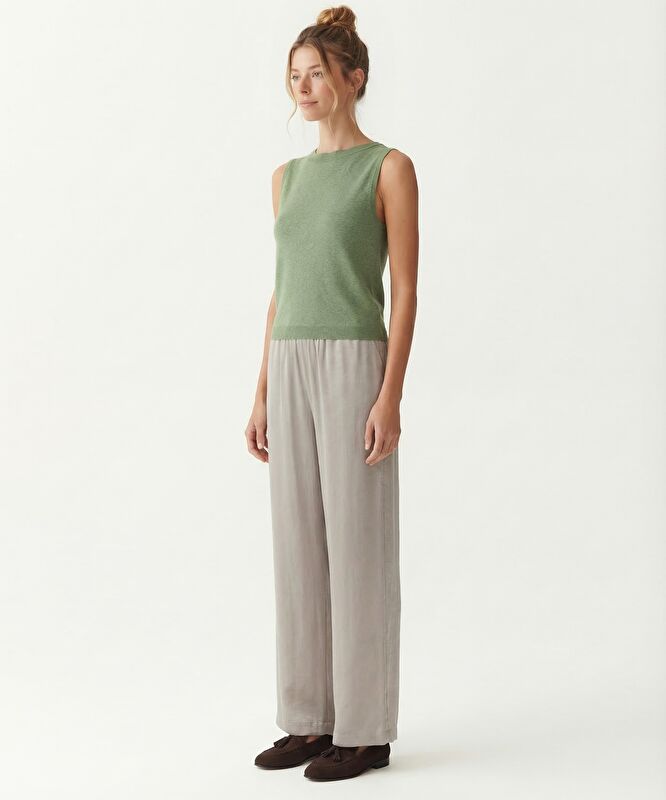 Regular Kayık Yaka Düşük Omuz Kol Kazak