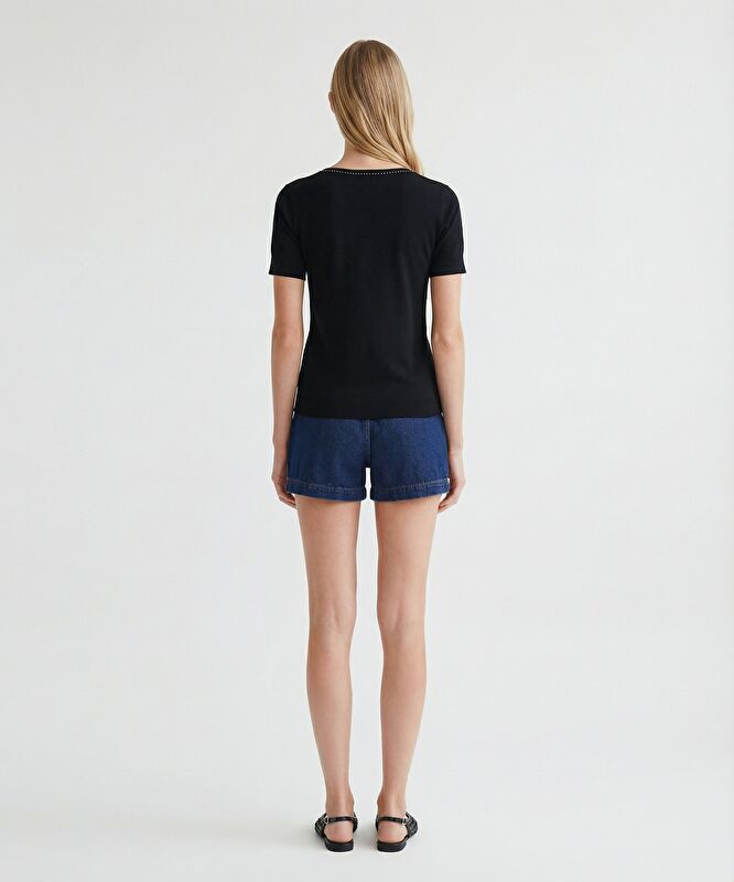 Regular Kare Yaka Uzun Kol Kazak