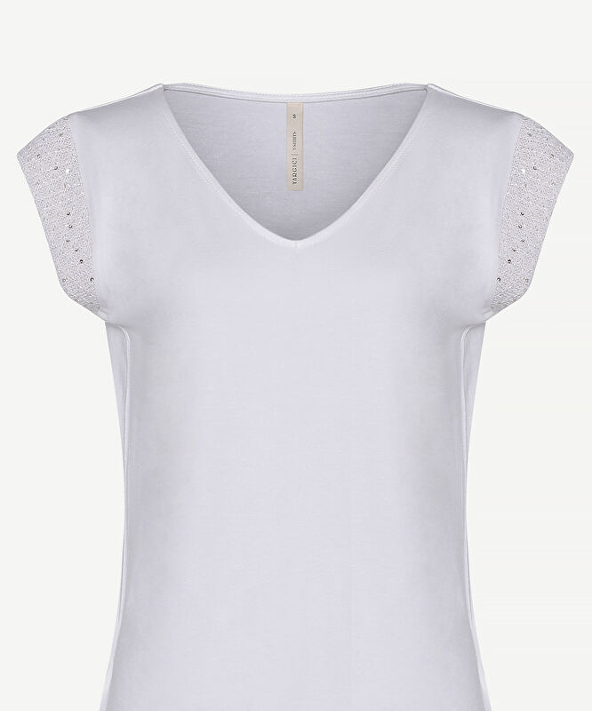 Regular V Yaka Kısa Kol T-shirt