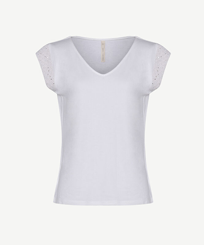 Regular V Yaka Kısa Kol T-shirt