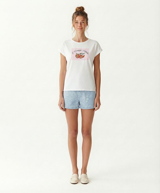 Regular Bisiklet Yaka Kısa Kol T-shirt