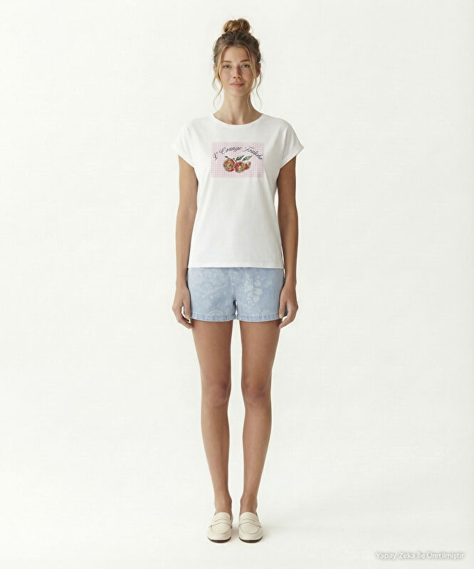 Regular Bisiklet Yaka Kısa Kol T-shirt