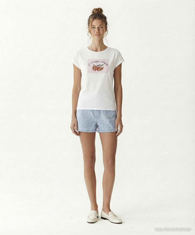 Regular Bisiklet Yaka Kısa Kol T-shirt