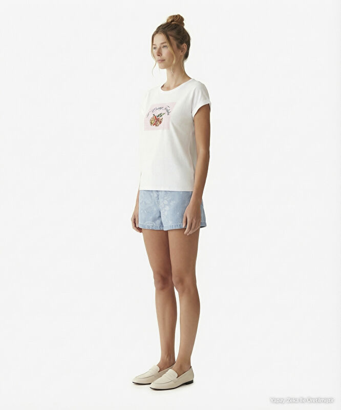 Regular Bisiklet Yaka Kısa Kol T-shirt