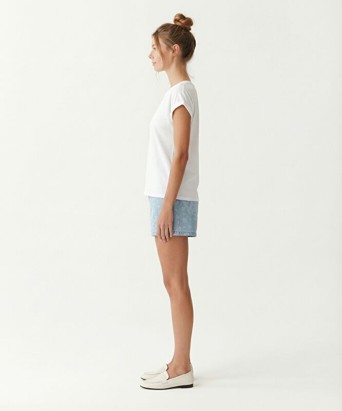 Regular Bisiklet Yaka Kısa Kol T-shirt