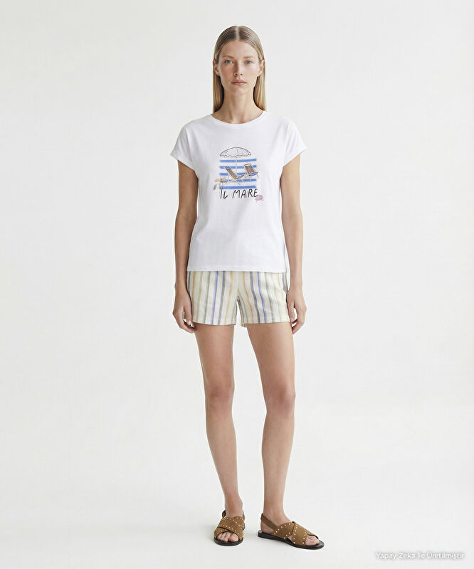 Regular Bisiklet Yaka Kısa Kol T-shirt