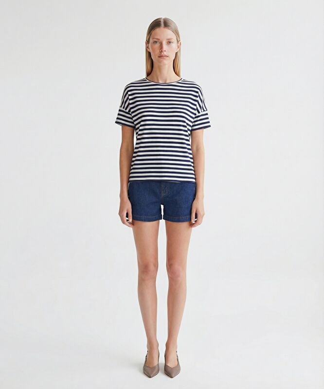 Regular Bisiklet Yaka Kısa Kol T-shirt