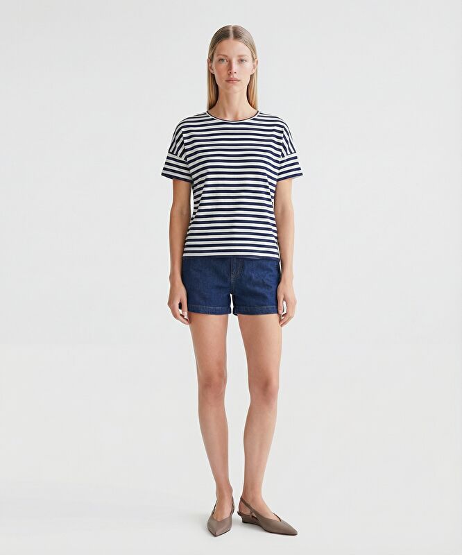 Regular Bisiklet Yaka Kısa Kol T-shirt