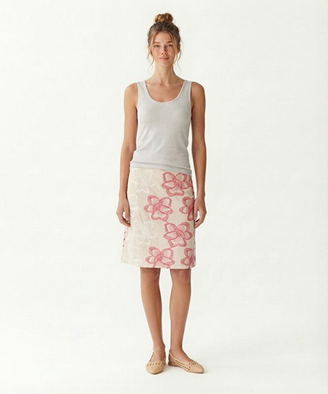 Regular Düşük Yaka Yaka Kolsuz T-shirt