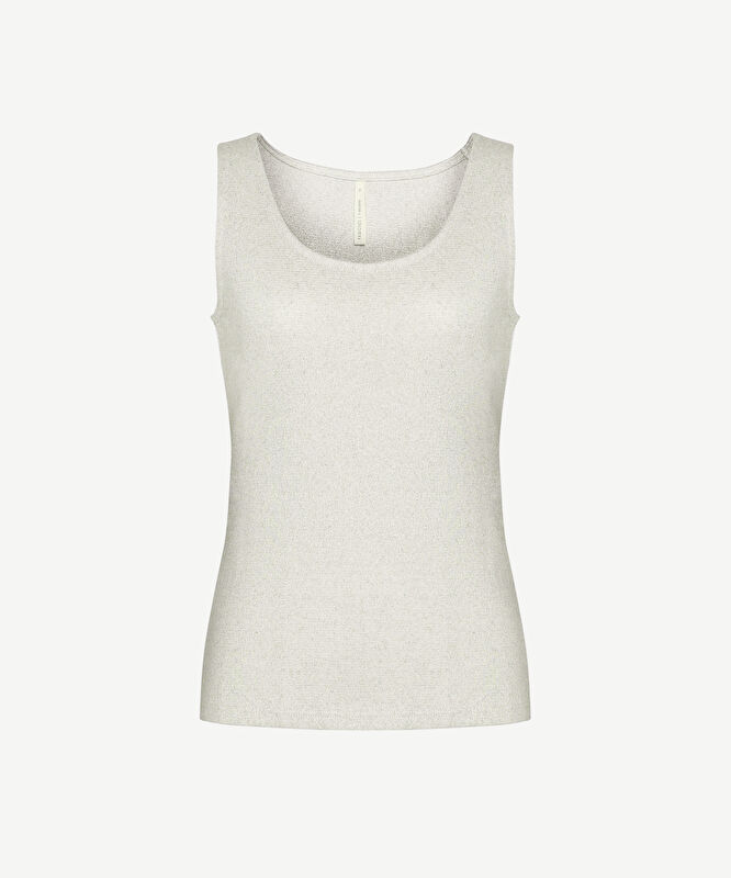 Regular Düşük Yaka Yaka Kolsuz T-shirt
